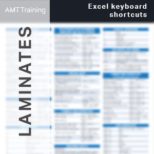 Excel Keyboard Shortcuts Laminate