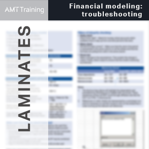Financial Modeling - Troubleshooting Laminate